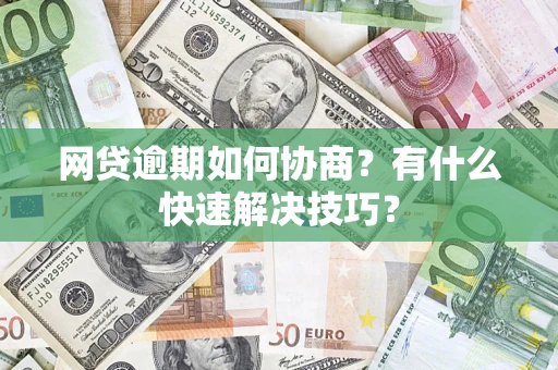 武汉网贷逾期如何协商？有什么快速解决技巧？