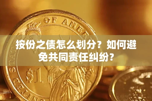 武汉按份之债怎么划分？如何避免共同责任纠纷？