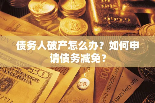 武汉债务人破产怎么办？如何申请债务减免？
