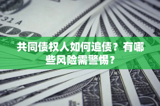武汉共同债权人如何追债？有哪些风险需警惕？